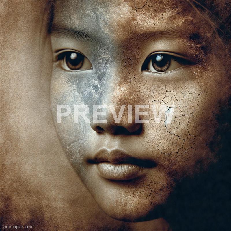 11466 - a-girl-s-face-resembles-an-old-weathered-painting-wit_250704101712_00001